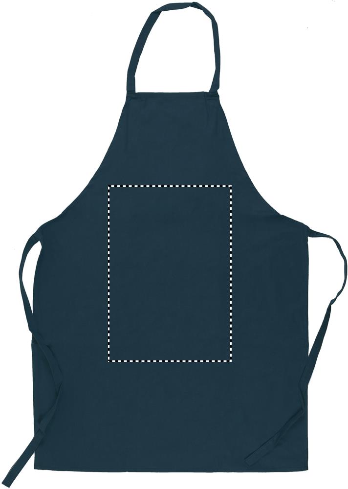 Kitchen apron in cotton front middle 85