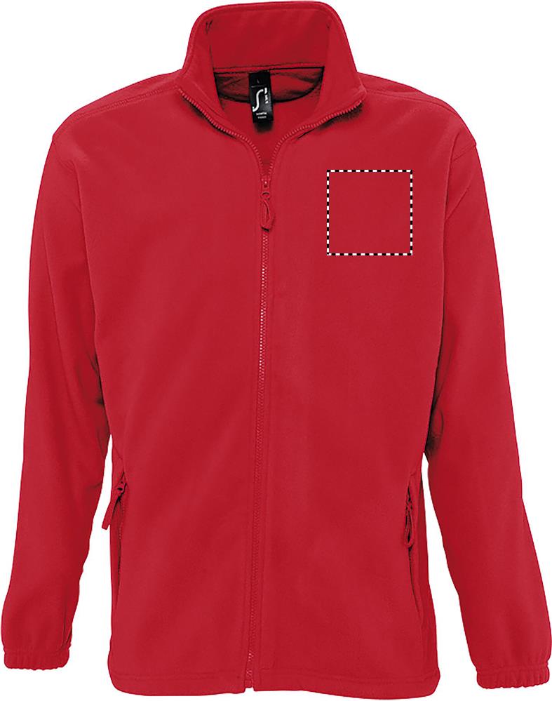 NORTH Zipped Fleece Jacket chest rd