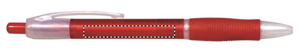 Ball pen with rubber grip barrel left handed 25
