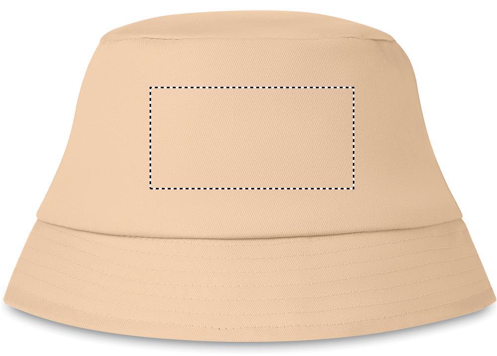 Cotton sun hat 160 gr/m² transfer front 13