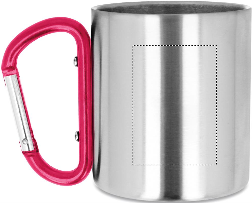 Metal mug & carabiner handle left handed 05