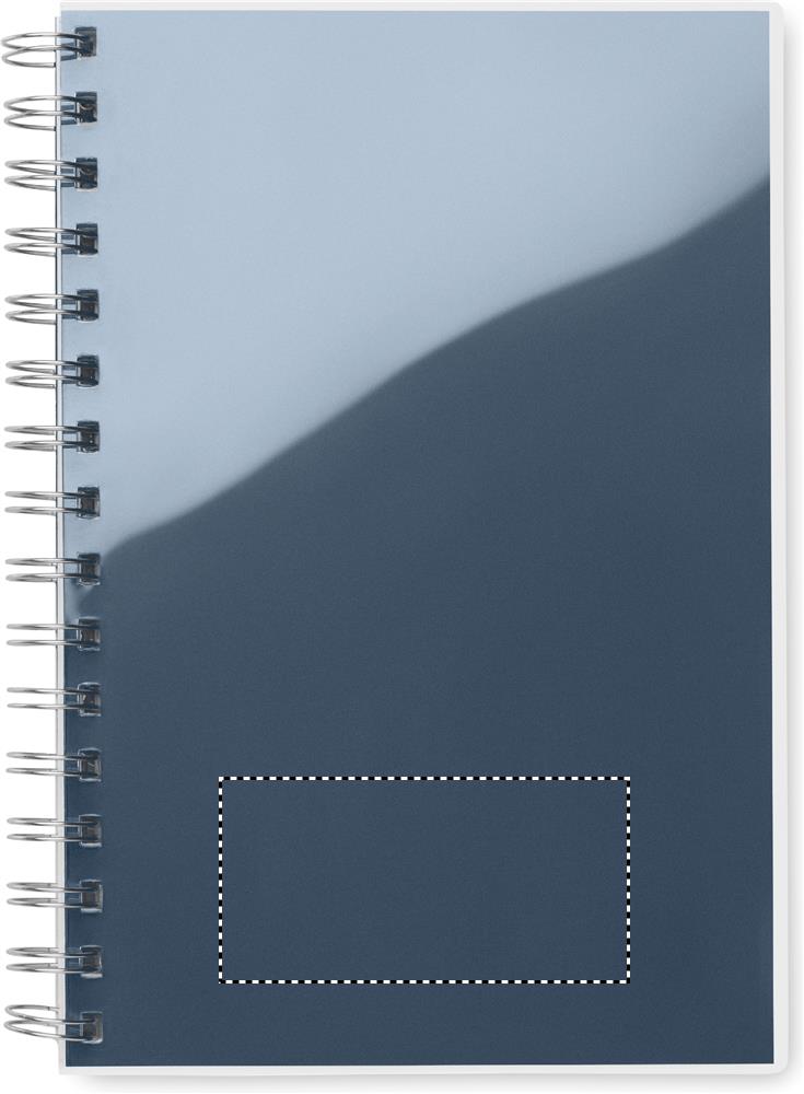 A5 RPET notebook recycled lined transparent front p 04