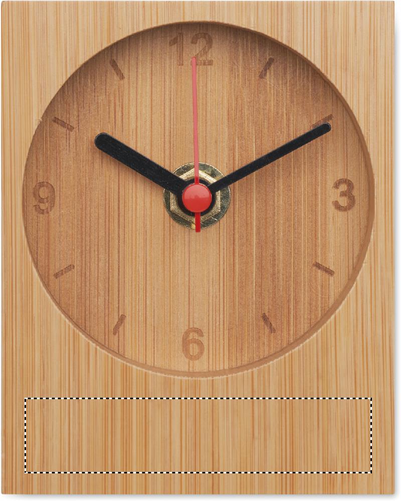 Bamboo table clock side 1 40