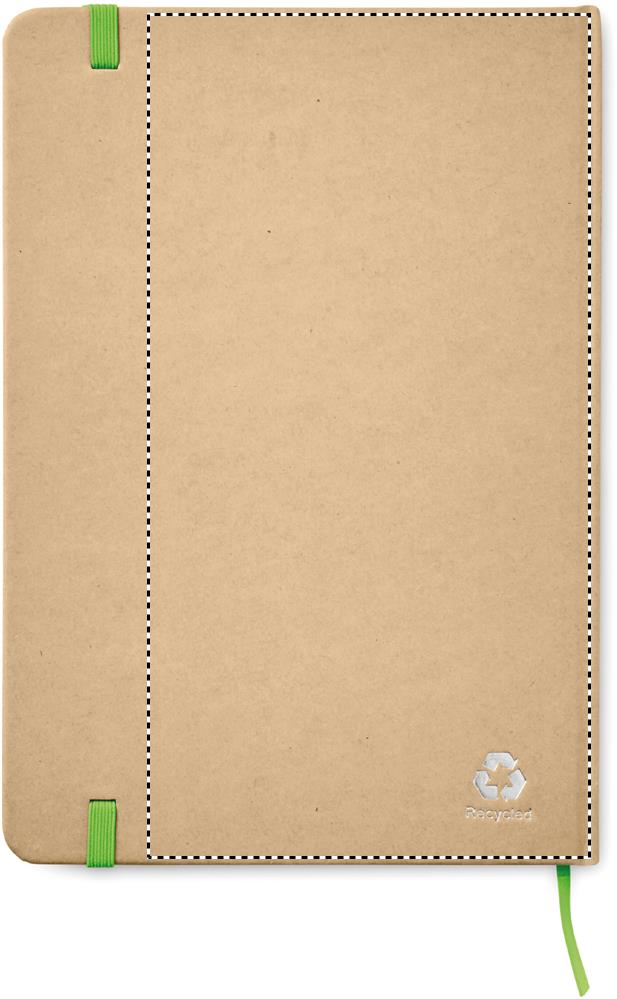 A5 recycled notebook 80 lined back pd 48