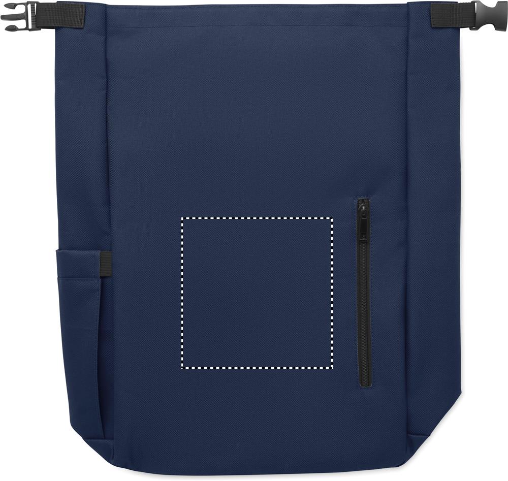 15'' roll top laptop backpack front 85