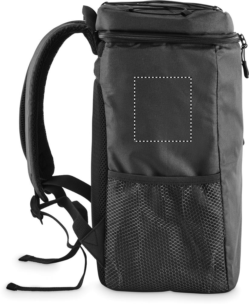 Cooler backpack in 600D RPET left side 03