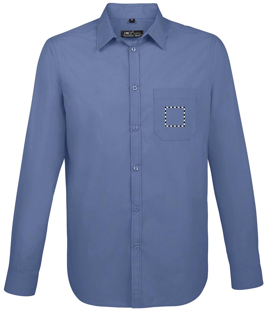 BALTIMORE FIT POPLIN SHIRT front pocket mb