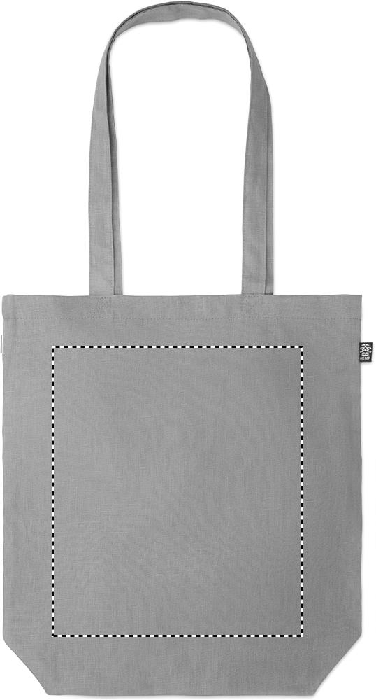 Shopping bag in hemp 200 gr/m² front td1 07