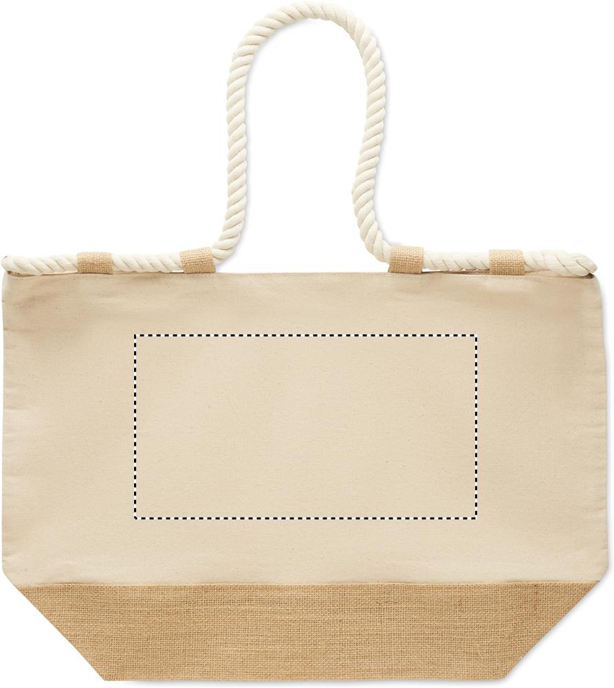 Canvas beach bag side 1 embroidery 13