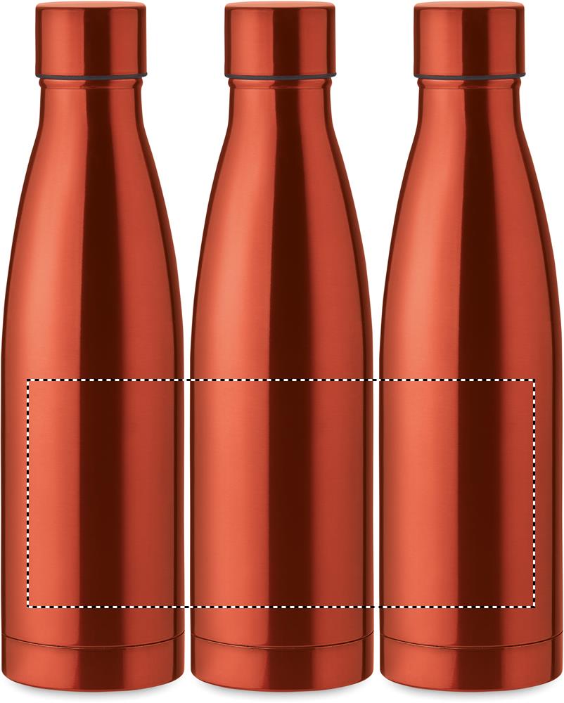 Double wall bottle 500ml roundscreen 10