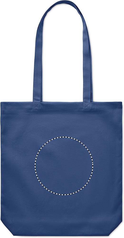 270 gr/m² Canvas shopping bag back embroidery 04