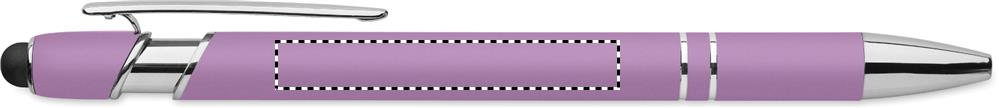 Recycled aluminium stylus pen clip left handed 21