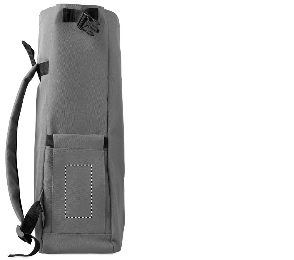 15'' roll top laptop backpack pocket left 15