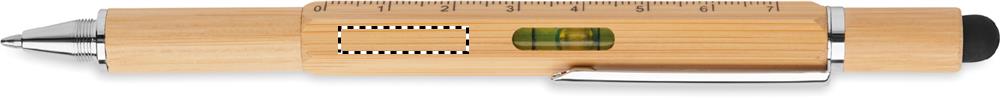 Spirit level pen in bamboo level side 1 40