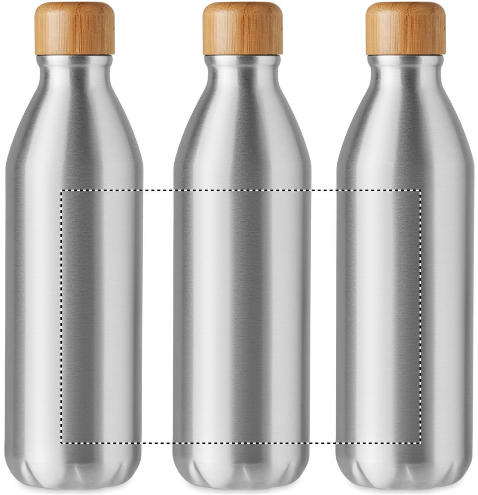 Aluminium bottle 550 ml roundscreen 16