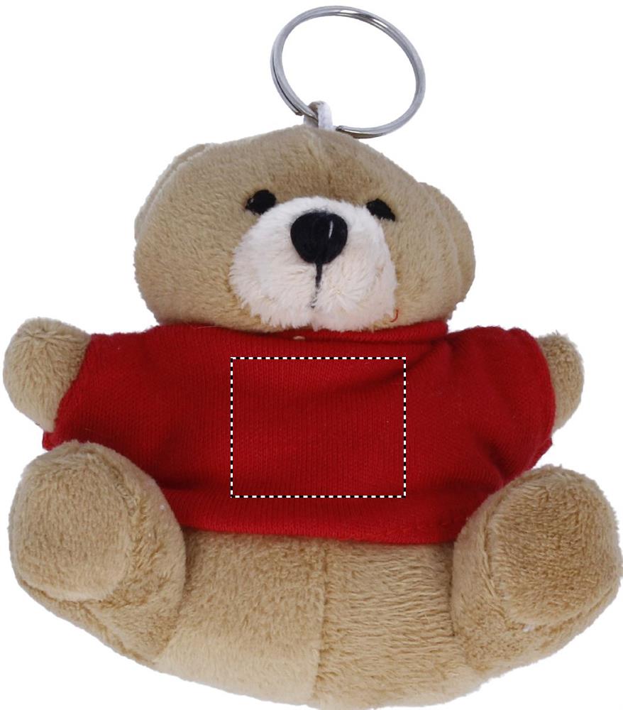 Teddy bear key ring front 05