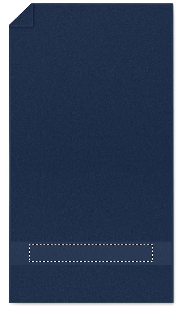 Telo in cotone organico 50x30cm strip embroidery 04