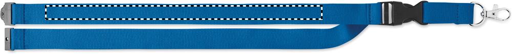 Lanyard cotton 20mm both straps back 37