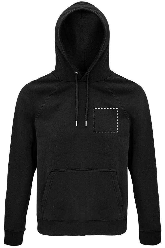 STELLAR Felpa uni cappuccio chest bk