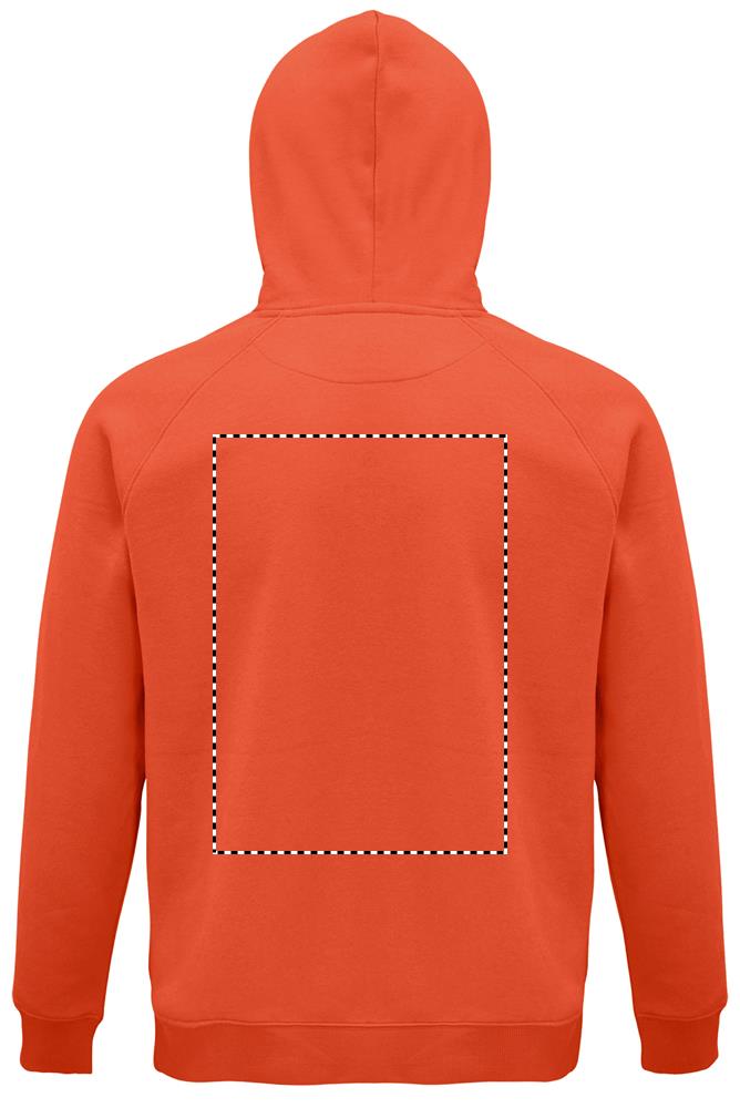 STELLAR Felpa uni cappuccio back ob