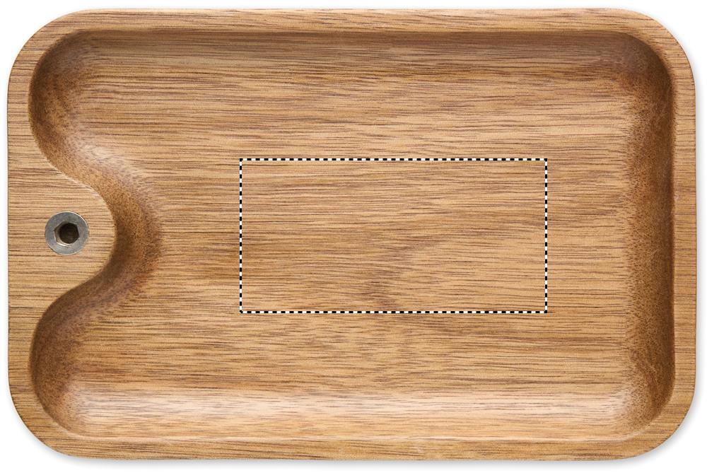 Portachiavi in legno d'acacia tray pad 40