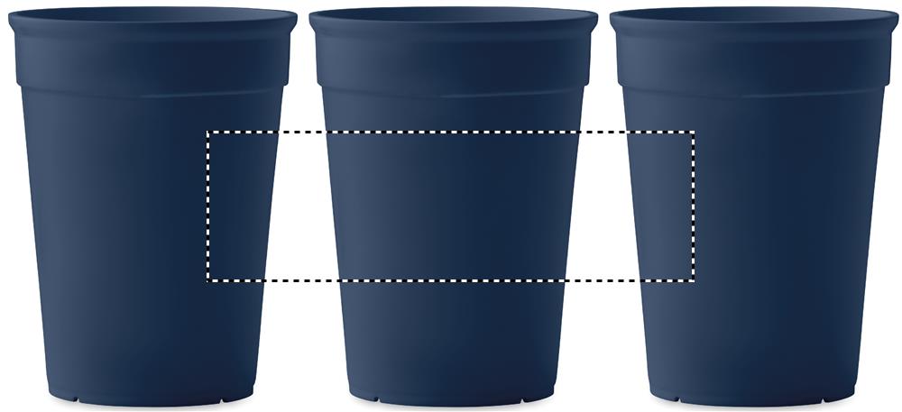 Recycled PP cup capacity 300ml roundscreen 85