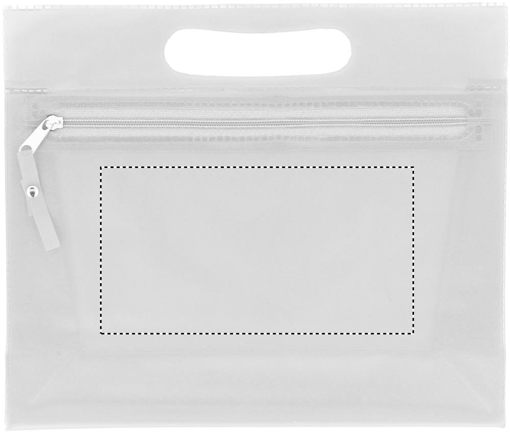 Transparent cosmetic pouch front 22