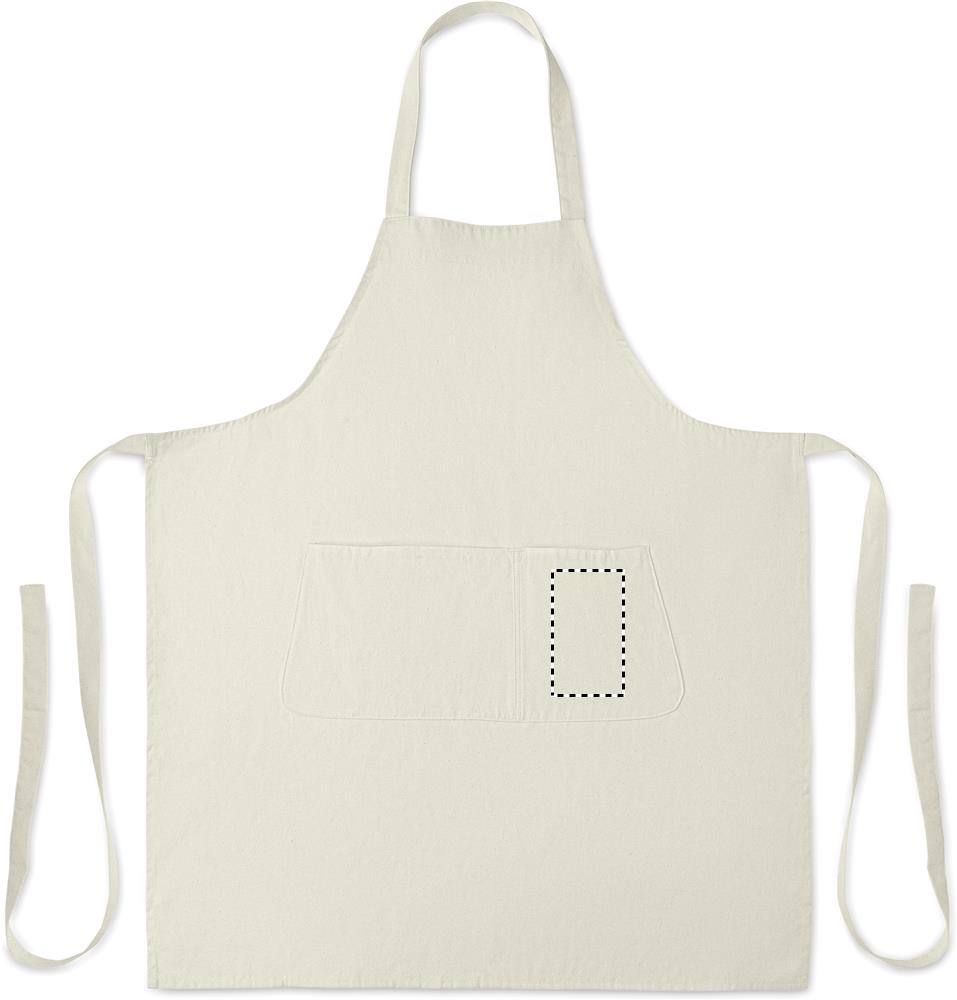 Grembiule in cotone biologico 2 front pocket left 43