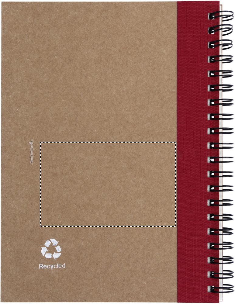 B6 recycled notebook with pen back 05