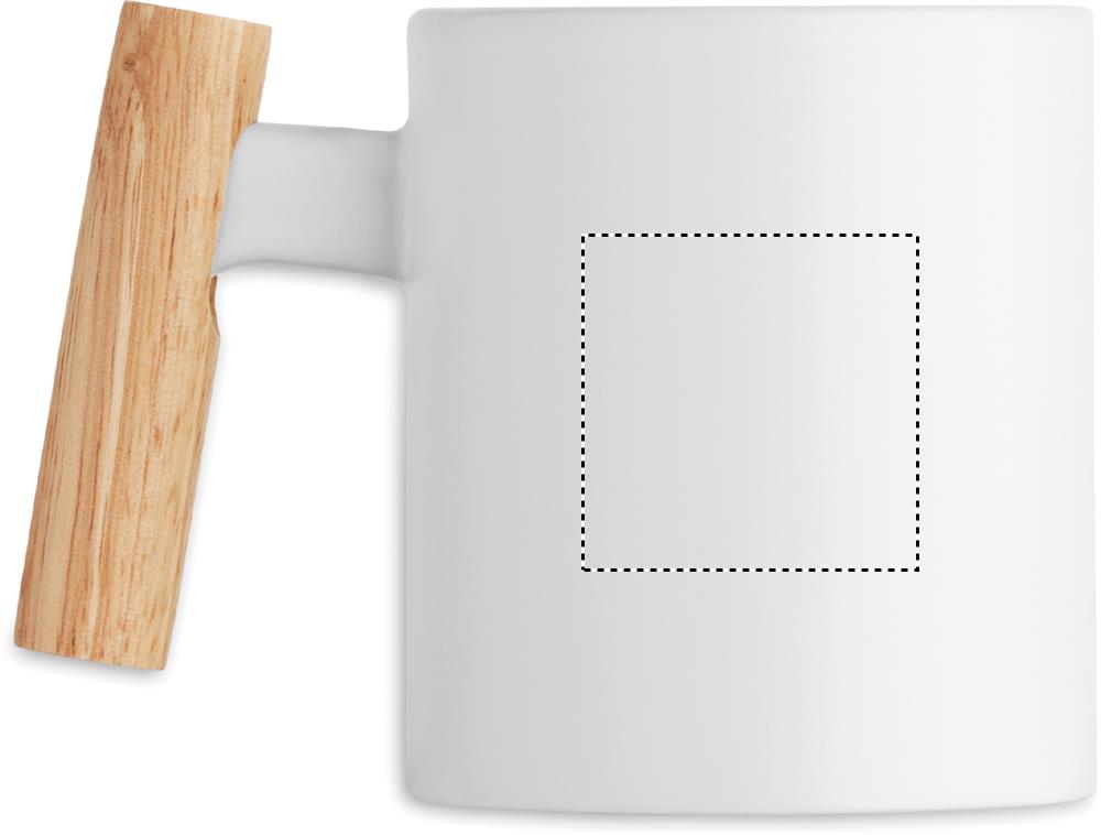 Ceramic mug 320 ml left handed 06