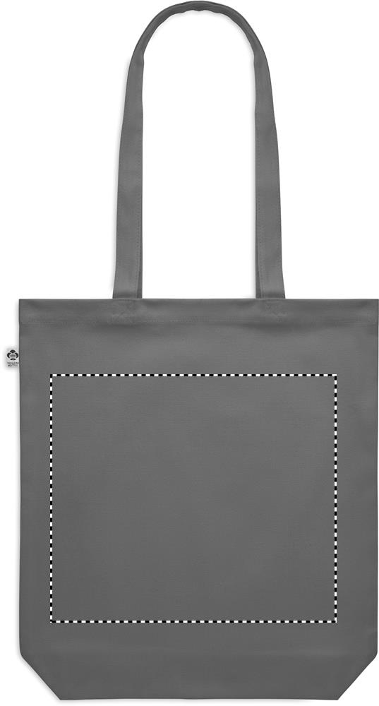 Canvas shopping bag 270 gr/m² back 15
