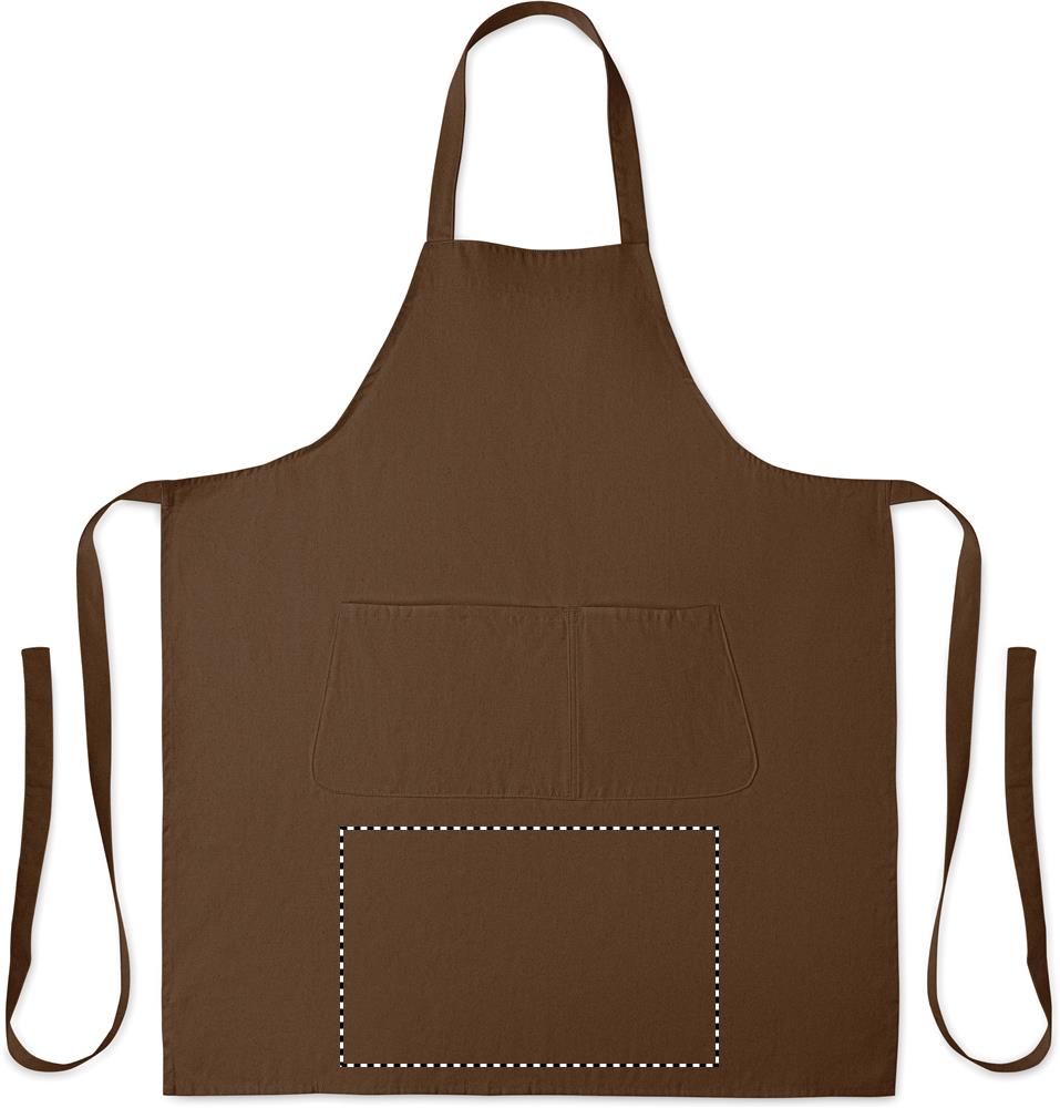 Grembiule in cotone biologico 2 front below pocket 41