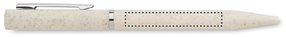 Wheat straw/ABS twist pen barrel left handed 13