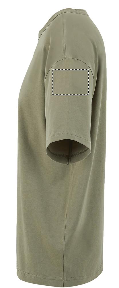 BOXY MEN T-SHIRT OVERSIZE arm left kh