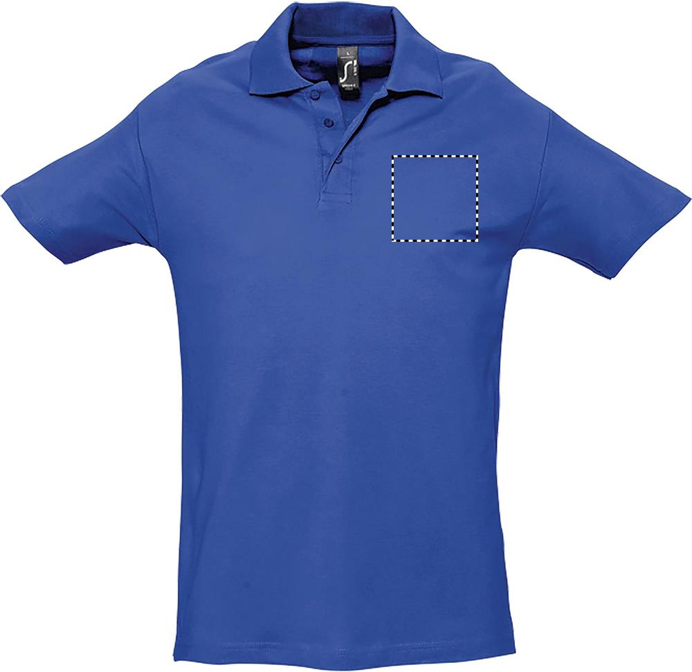 SPRINgII MEN POLO 210g chest rb