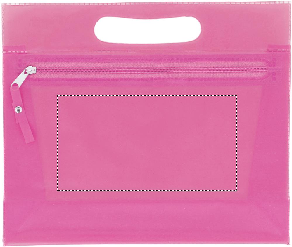 Transparent cosmetic pouch front 38