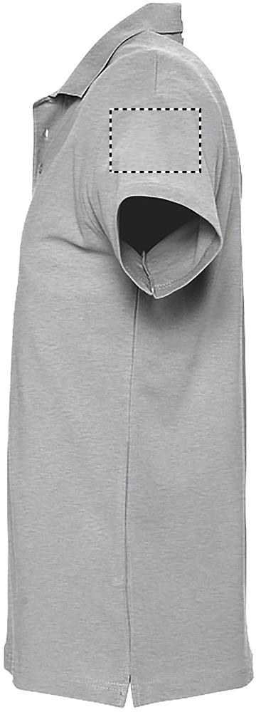 SPRINgII MEN POLO 210g arm left gy