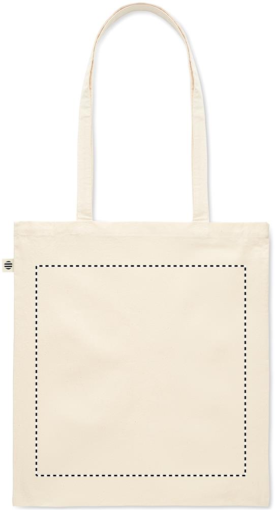 Organic cotton shopping bag back 13