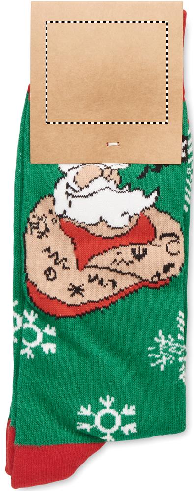 Pair of Christmas socks L cardboard side 1 09