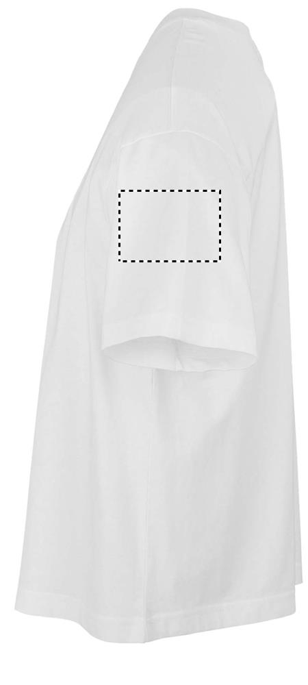 BOXY WOMEN OVERSIZE T-SHIRT arm left wh