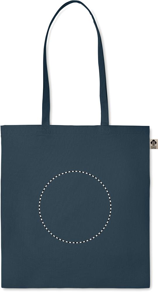 Organic cotton shopping bag embroidery 85