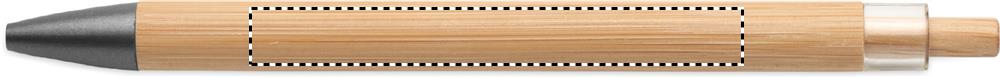 Penna a pulsante in bambù opposite the clip 40