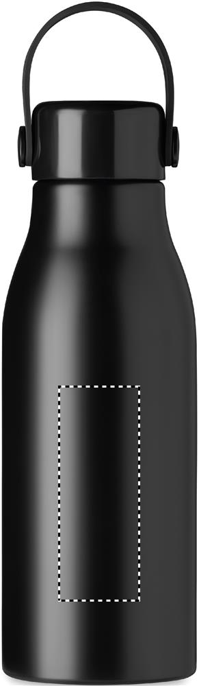 Aluminium bottle 650ml front 03