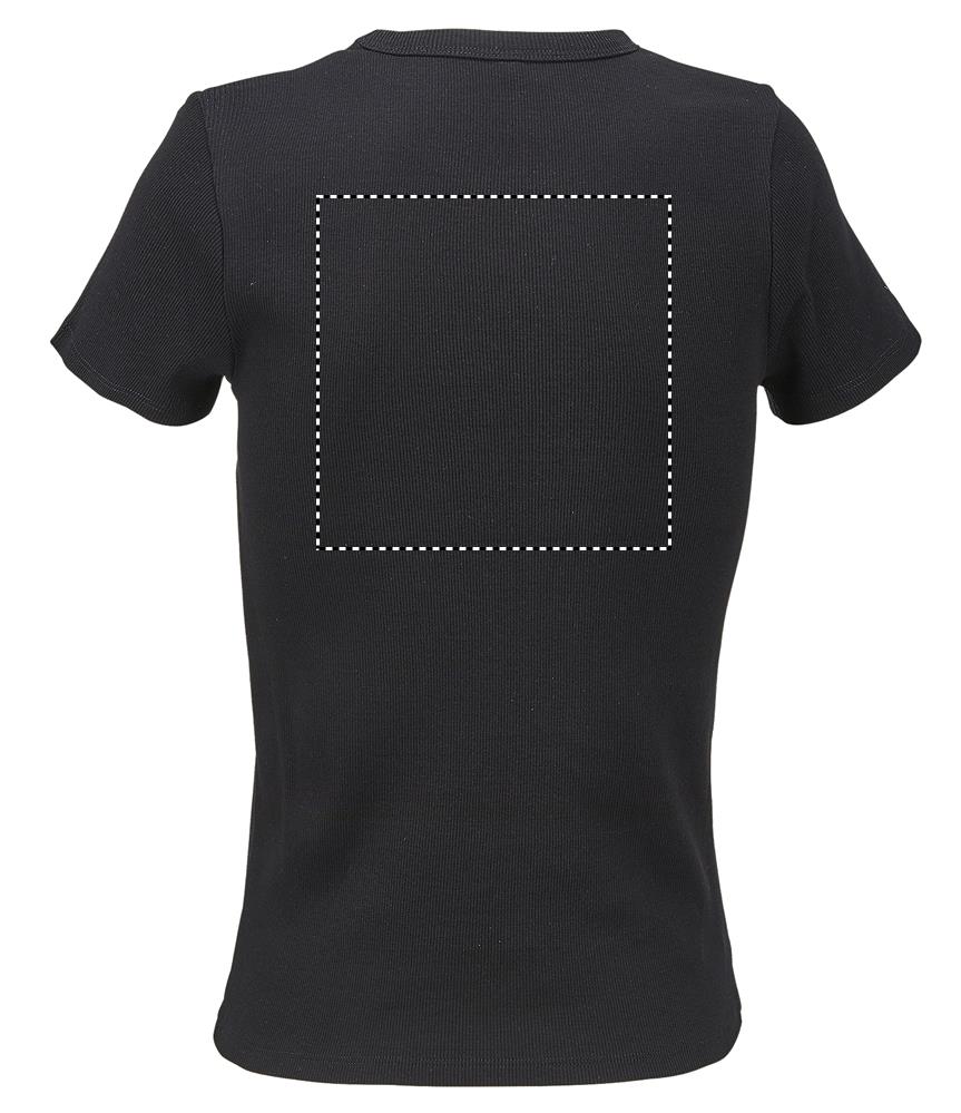 SARA WOMEN'S RIBBED T-SHIRT back db