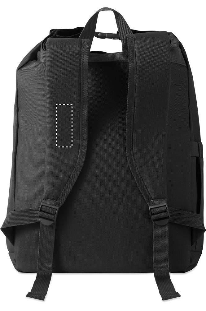 15'' roll top laptop backpack shoulder strap right 03