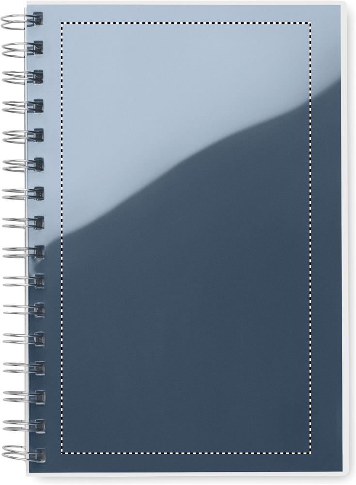 A5 RPET notebook recycled lined transparent front 04