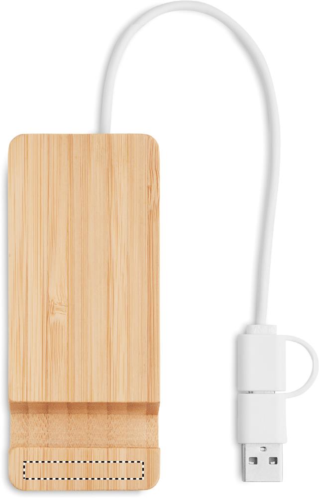 Bamboo USB 4 ports hub top lower 40