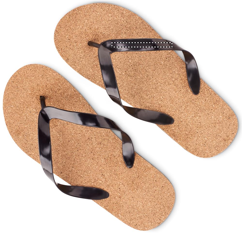 Cork beach slippers L right pad 03