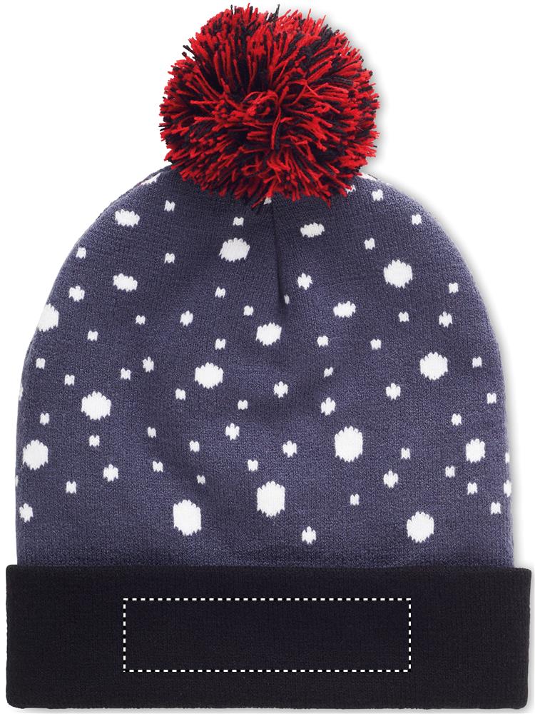 Christmas knitted beanie LED side 2 04