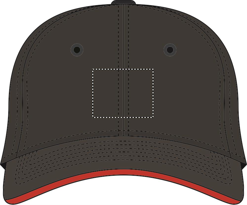 Brushed heavy cotton 6 panel Ba front 83